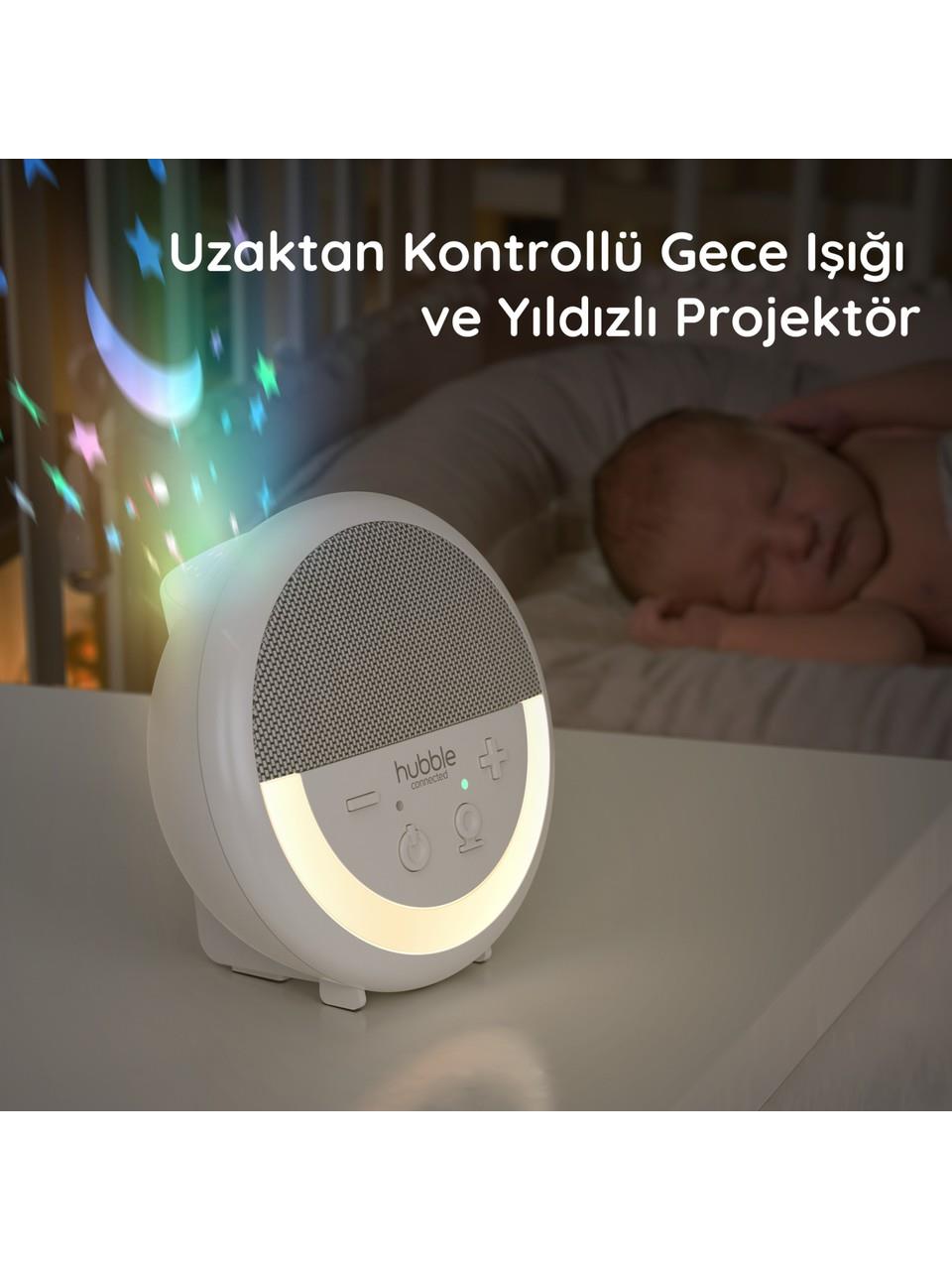 Hubble Sense Glow Pro Gece Işıklı ve Projektörlü Taşınabilir Bebek Telsiz
