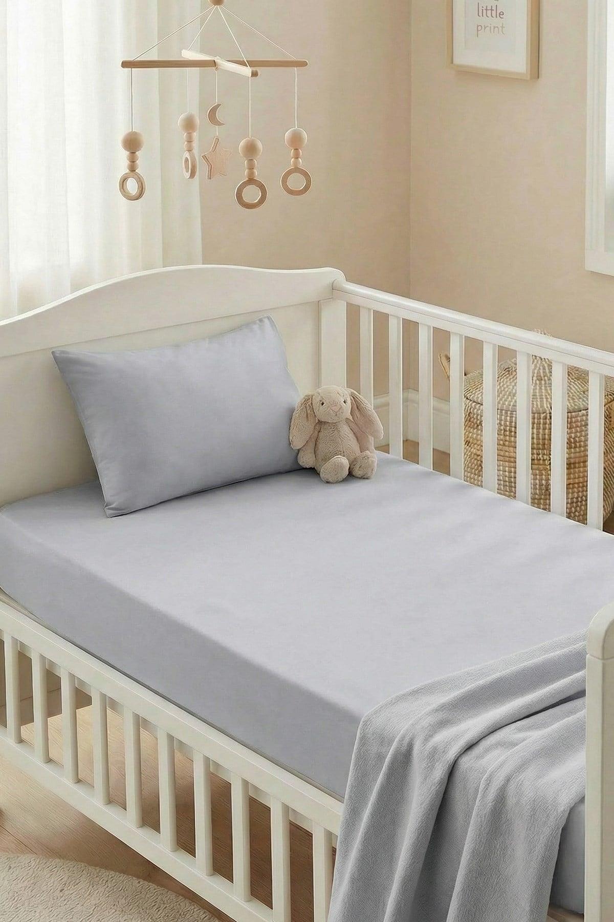 Kanz - Bebek Ranforce Lastikli Çarşaf Set(knz-004) 152.01.0268.Gri---------