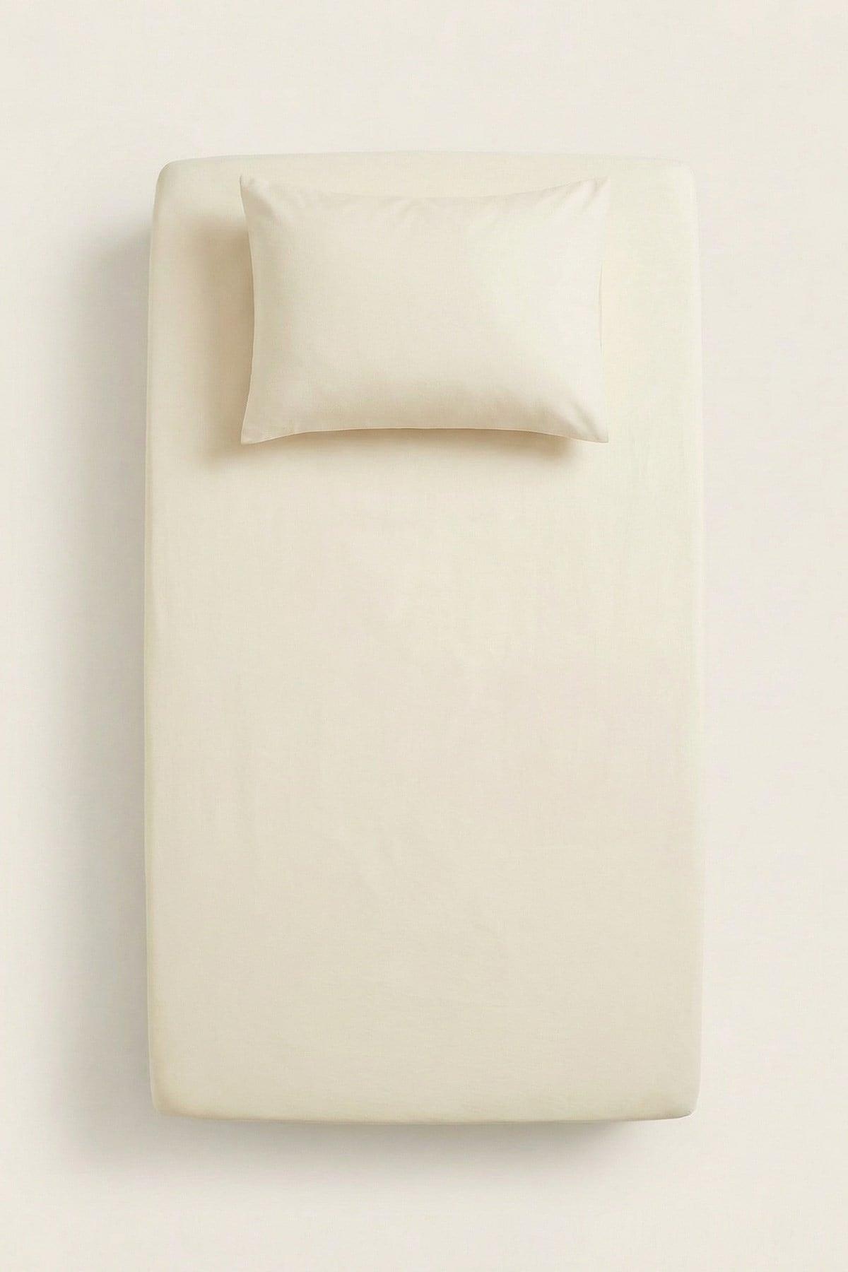 Kanz - Bebek Ranforce Lastikli Çarşaf Set(knz-004) 152.01.0268.Krem--------