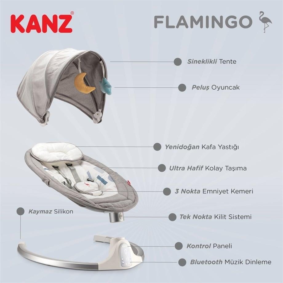 Kanz Flamingo Plus Elektrikli Ana Kucagı Gri