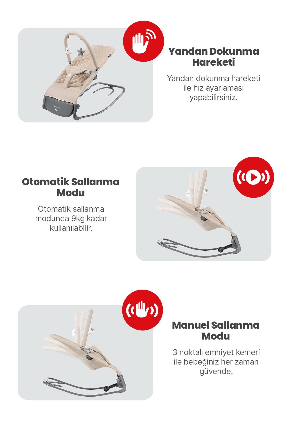 Kanz Robin Elektrikli Ana Kucağı  Khakı