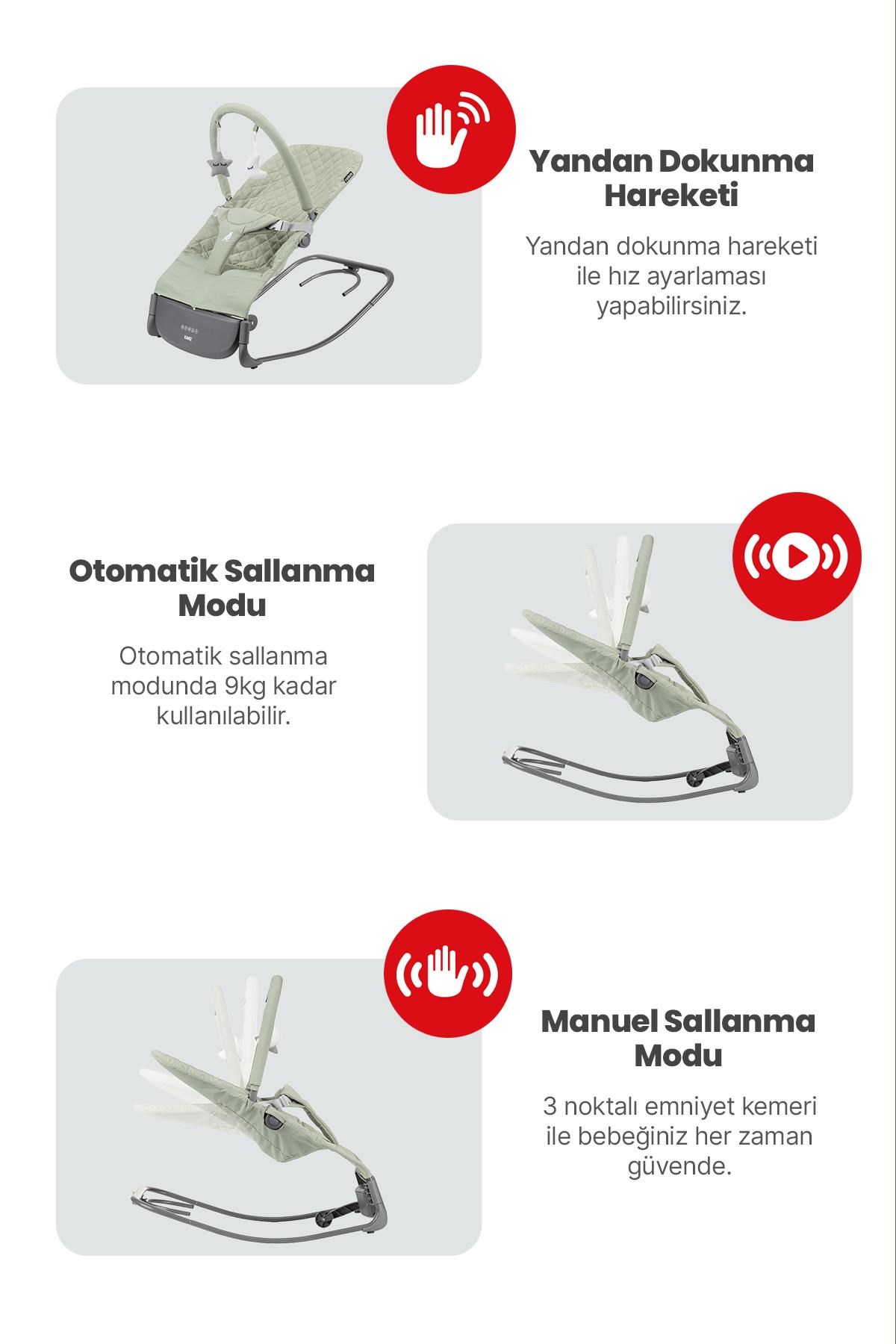 Kanz Robin Elektrikli Ana Kucağı Green