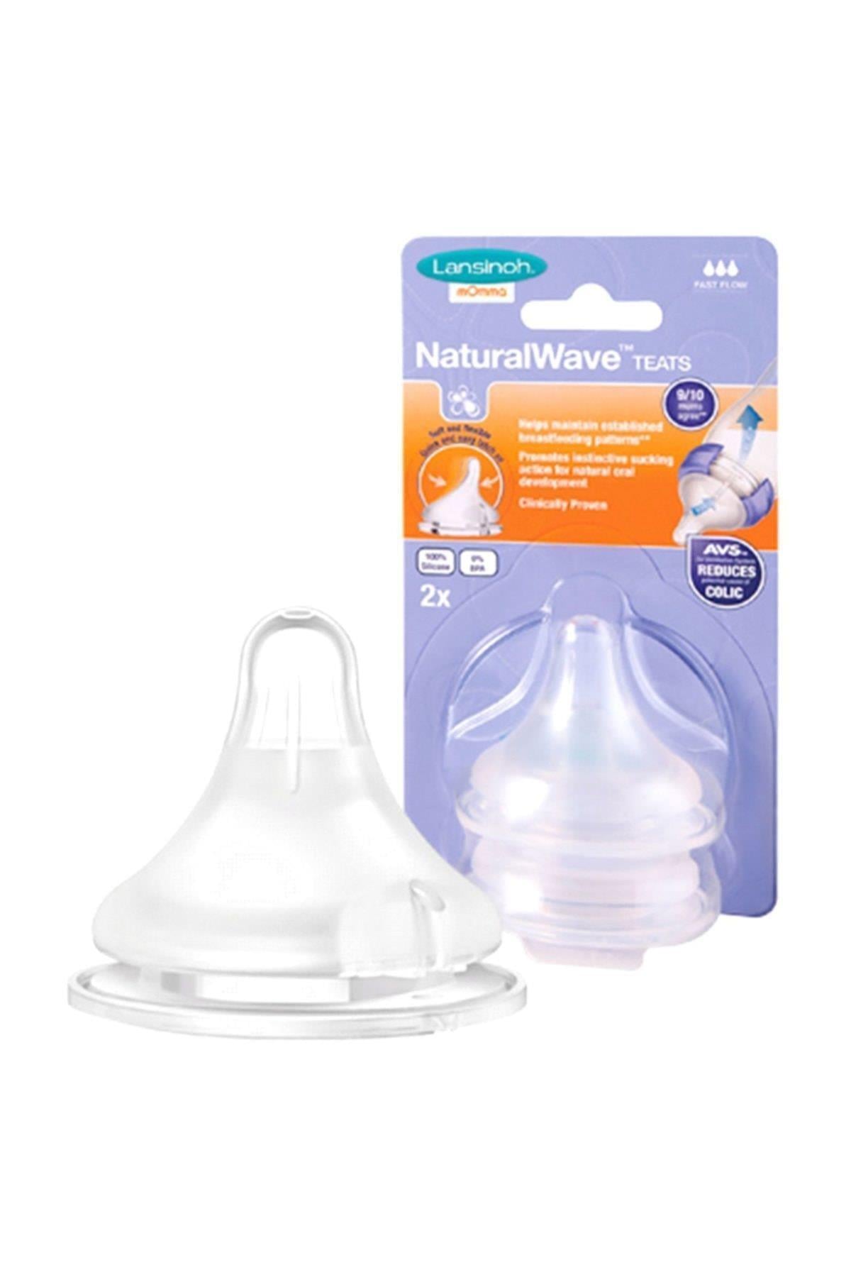 Lansinoh Natural Wave Biberon Emziği_Orta Akışlı