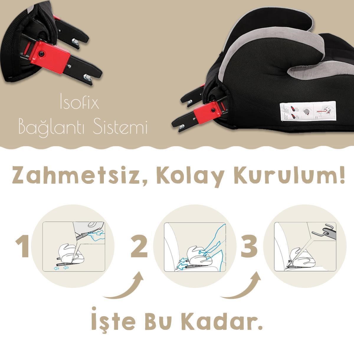 Lorelli Sirius New Isofix Oto Koltuğu Yükseltici - Yeşil