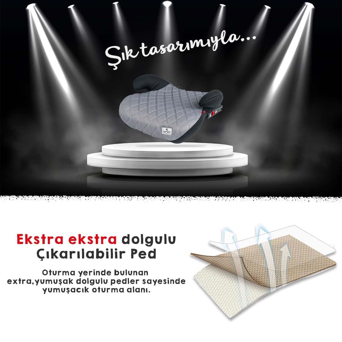 Lorelli Sirius New Isofix Oto Koltuğu Yükseltici – Grey