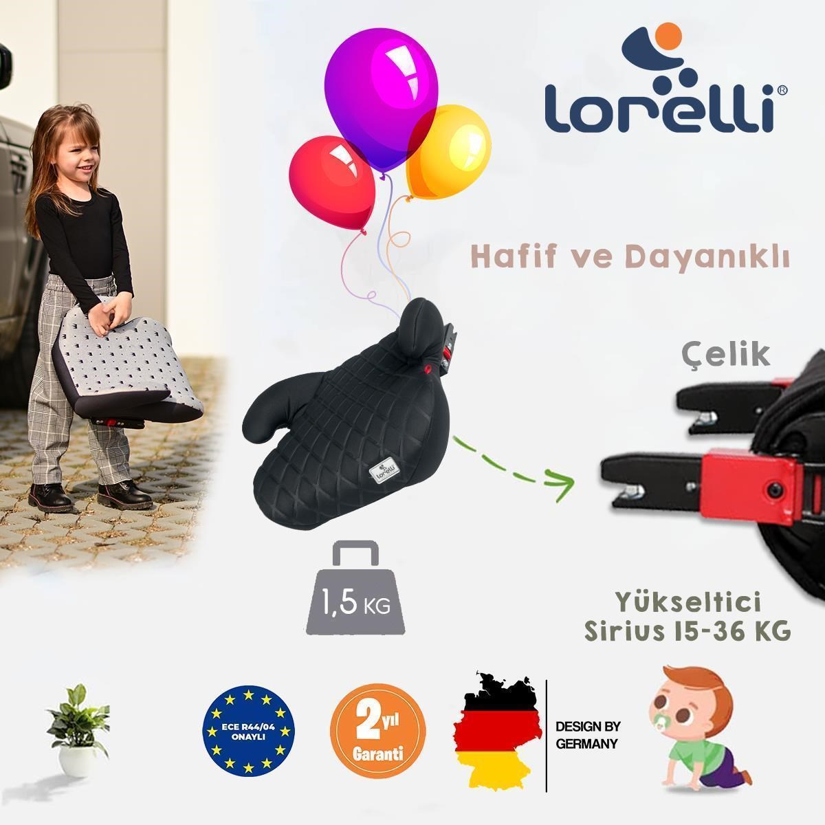 Lorelli Sirius New Isofix Oto Koltuğu Yükseltici - Yeşil