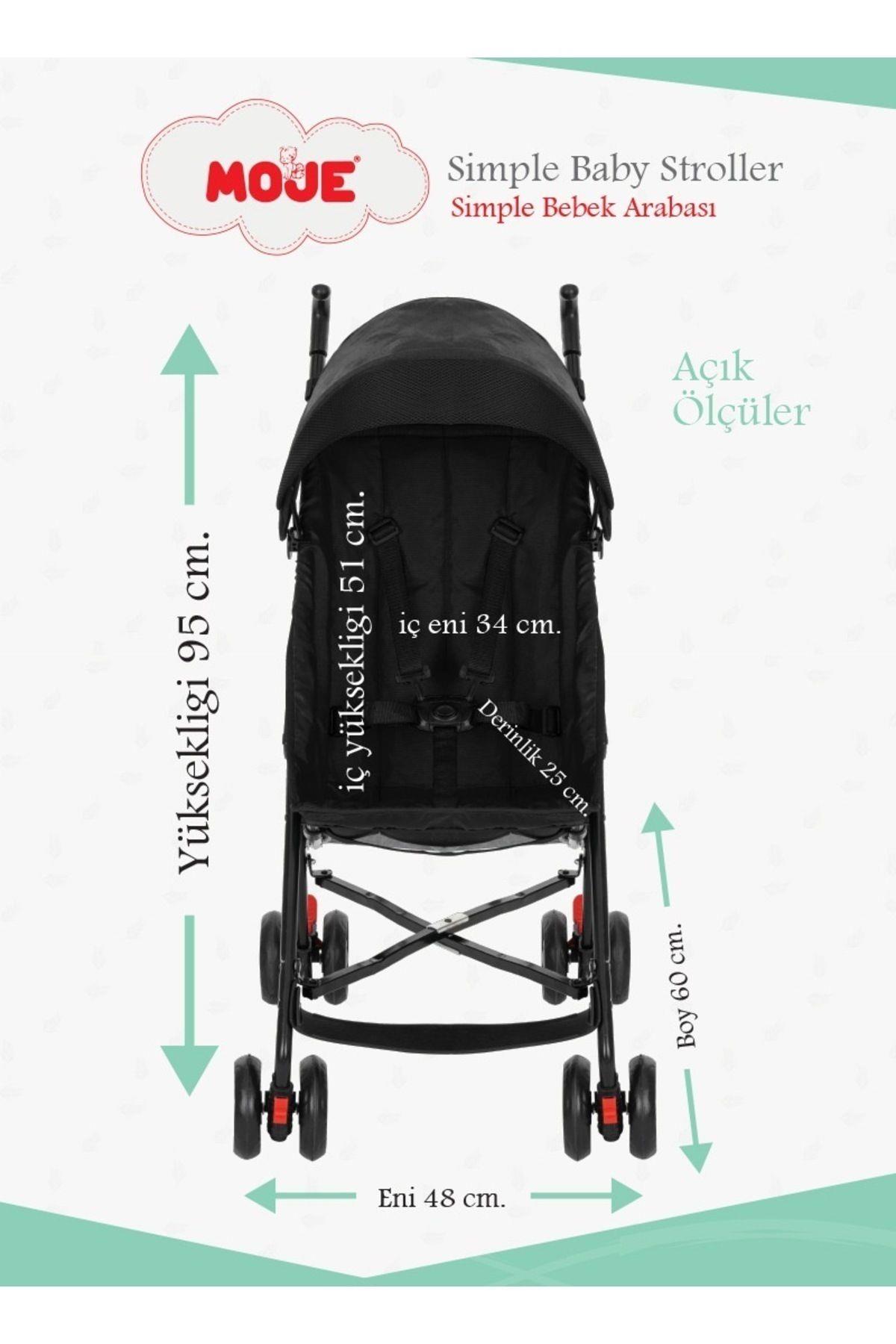 Moje Simple Pratik Baston Bebek Arabası Haki