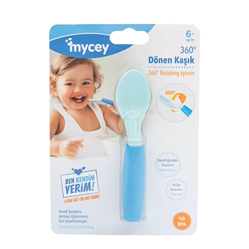 Mycey 360 Derece Dönen Kaşık Mavi