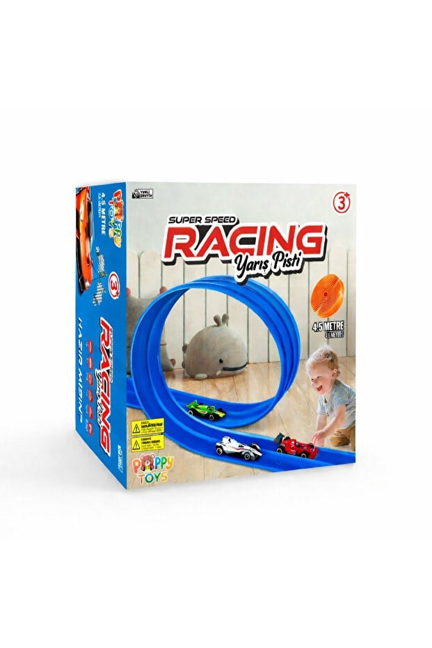 POPPYTOYS Esnek Yarış-Aksiyon Pisti 4.5 Mt - Flex track