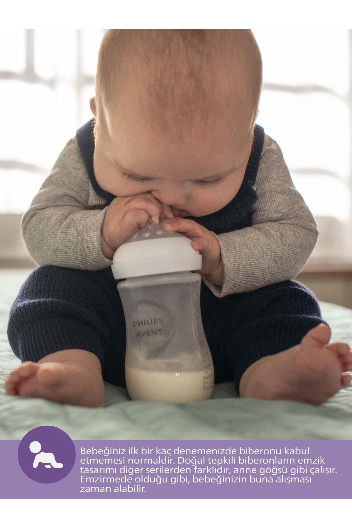 Philips Avent Scy900/01  Natural Response Doğal Tepkili Pp Biberon, 125ml, 0 Ay - Cam Değildir