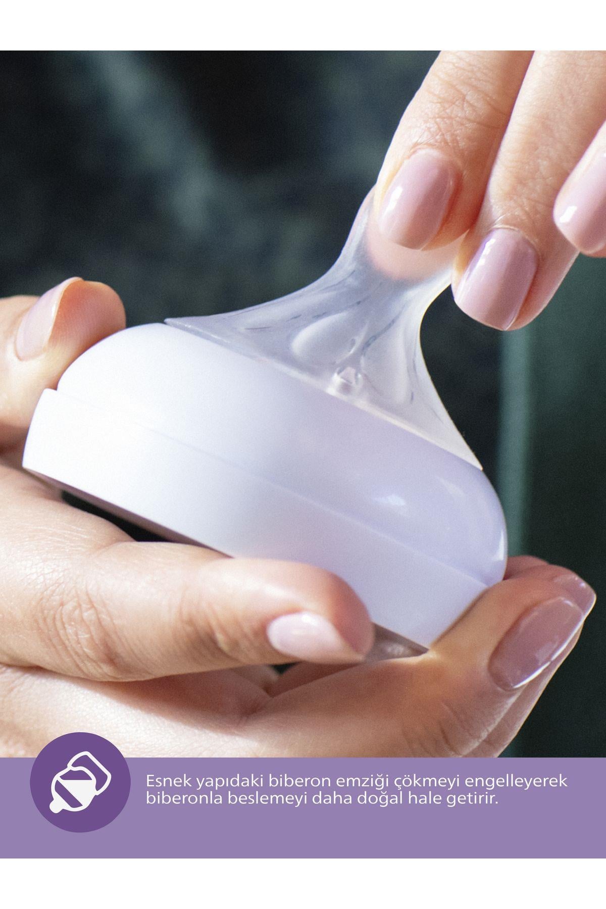 Philips Avent Scy903/01 Natural Response Doğal Tepkili Pp Biberon, 260ml, 1 Ay - Cam Değildir