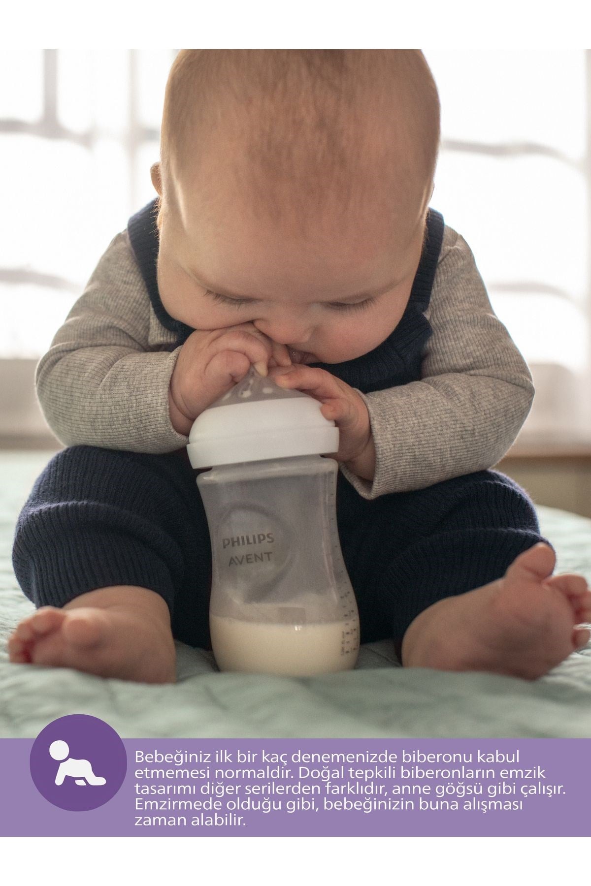 Philips Avent Scy903/02  Natural Response Doğal Tepkili Pp 2li Biberon Seti, 260ml, 1 Ay - Cam Değildir