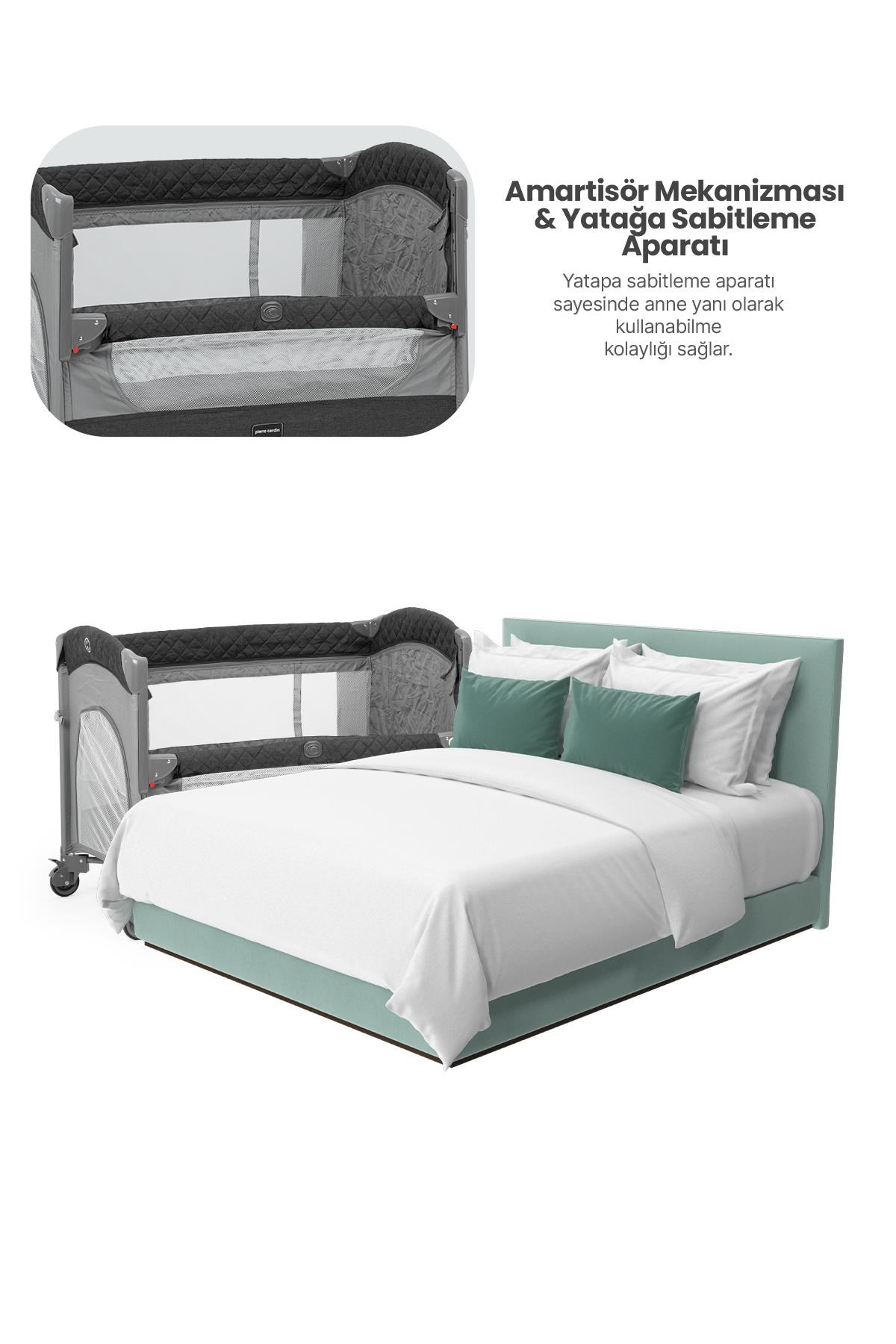 Pierre Cardin Luna Park Yatak 60/100 Grey