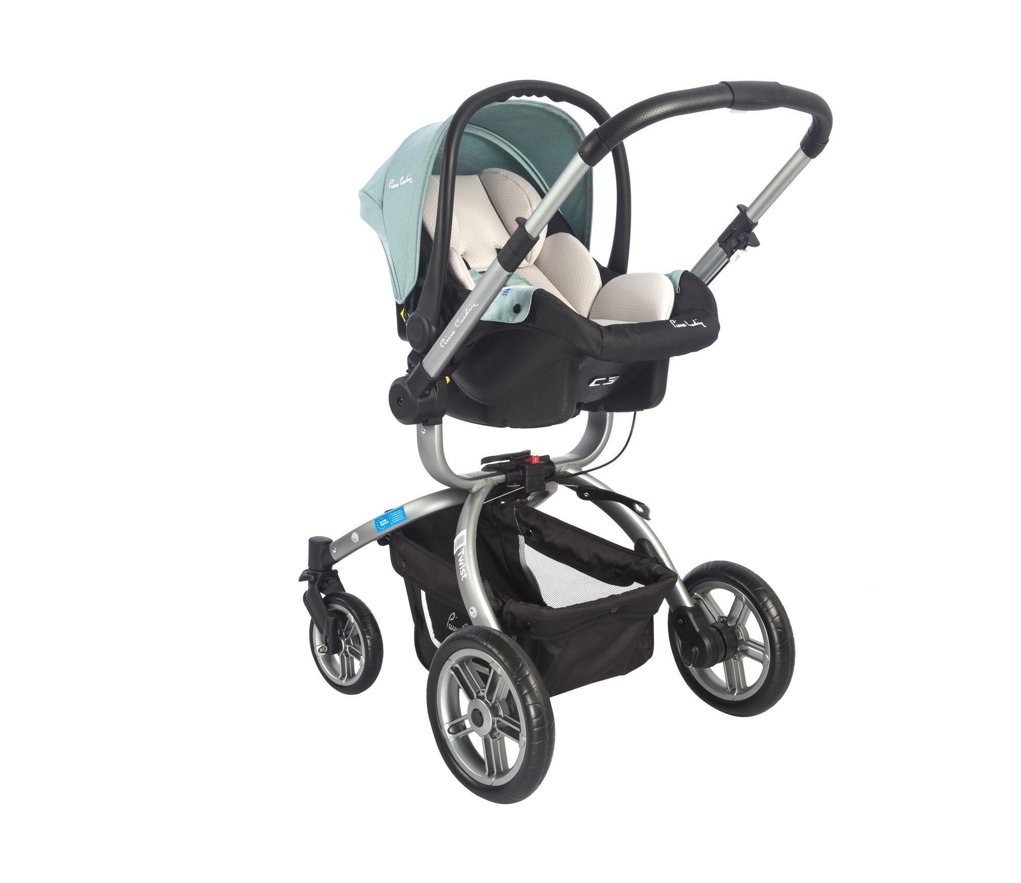 Pierre Cardin Twist +Plus Travel Sistem Bebek Arabası Siyah