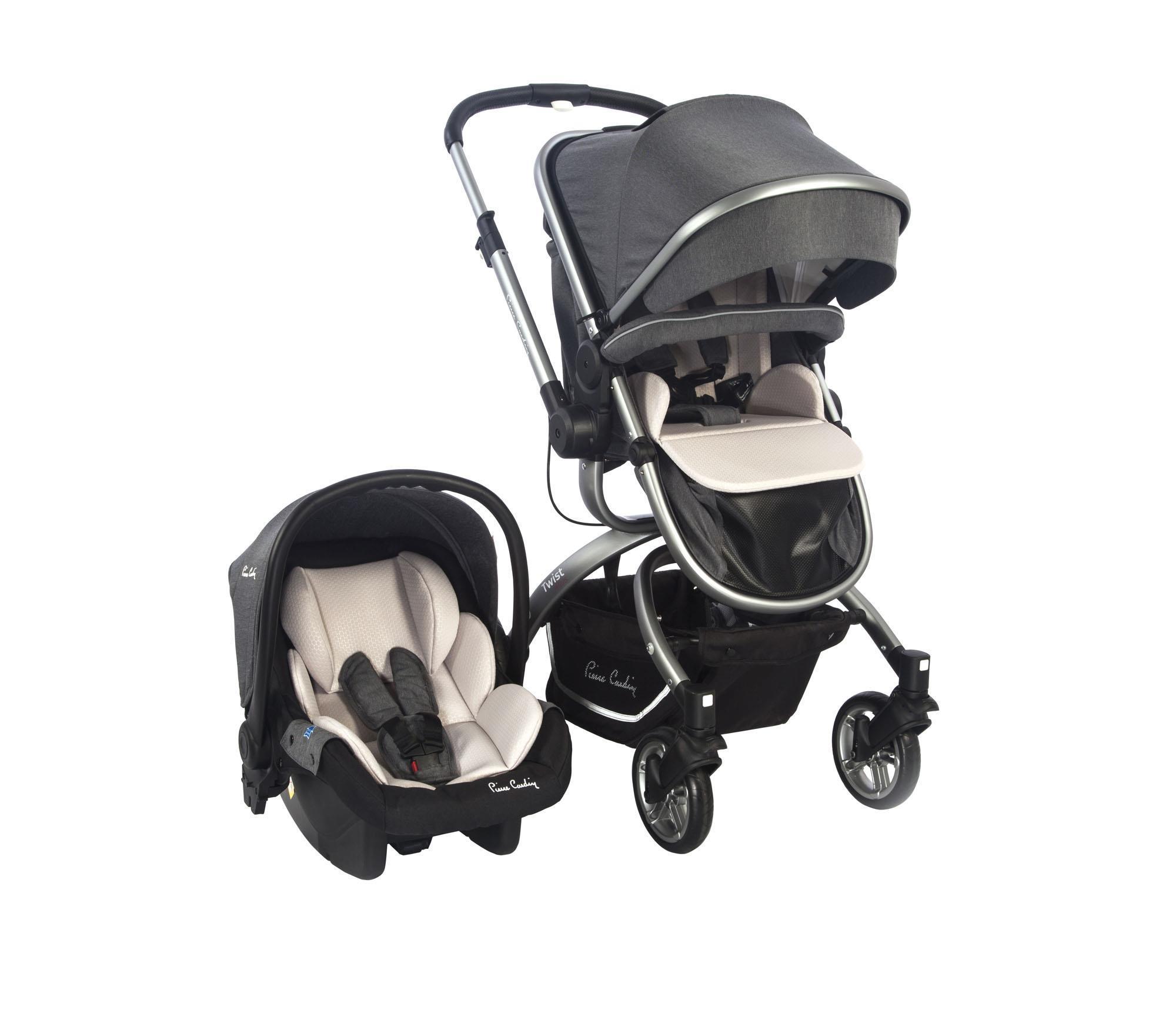 Pierre Cardin Twist +Plus Travel Sistem Bebek Arabası Gri