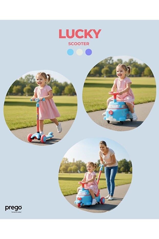 Prego Lucky İlk Arabam & Scooter Mavi L809