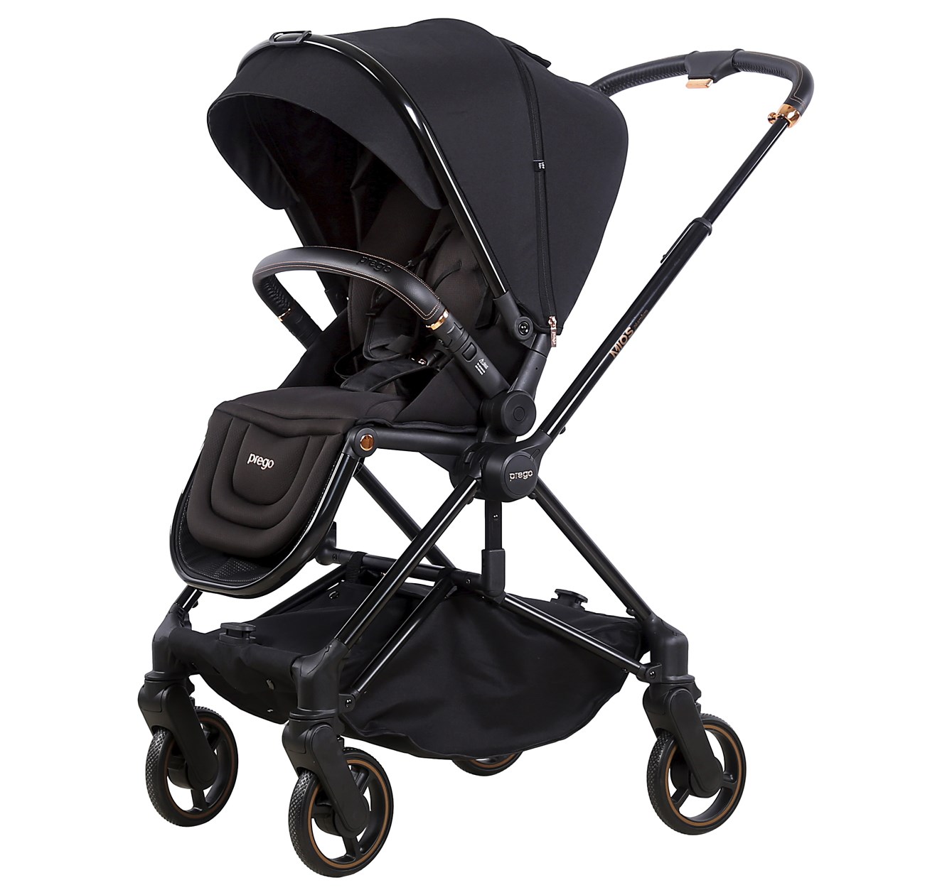 Prego Mios Premium İ-Size Travel Bebek Arabası Siyah 2415