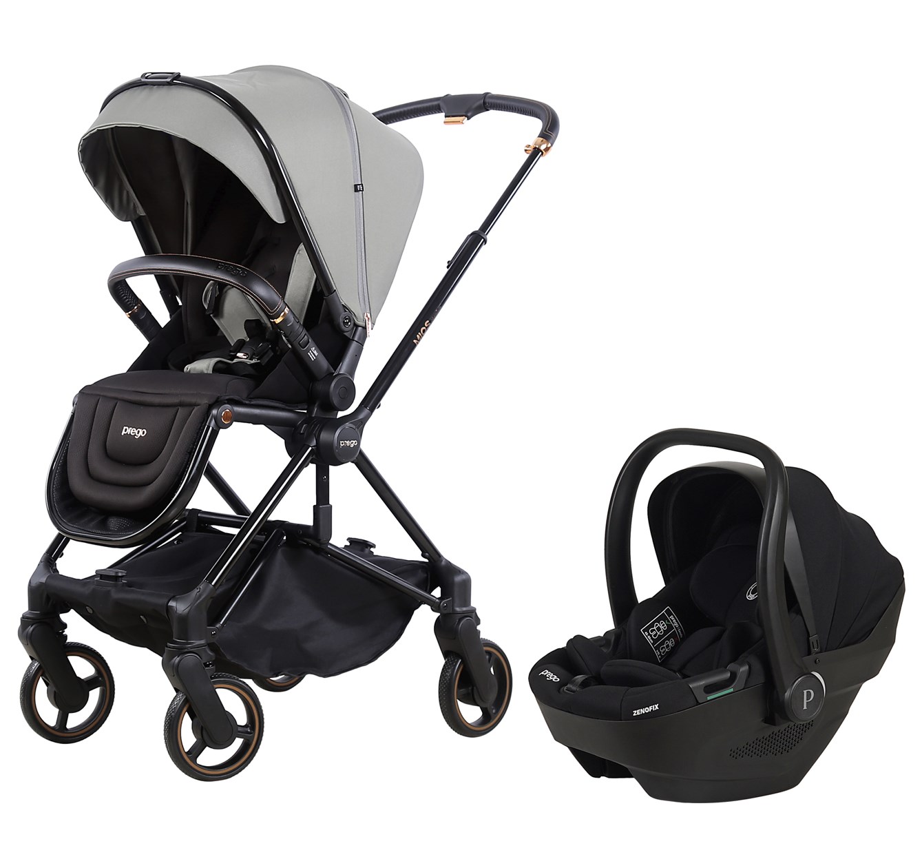 Prego Mios Premium İ-Size Travel Bebek Arabası Yeşil 2415