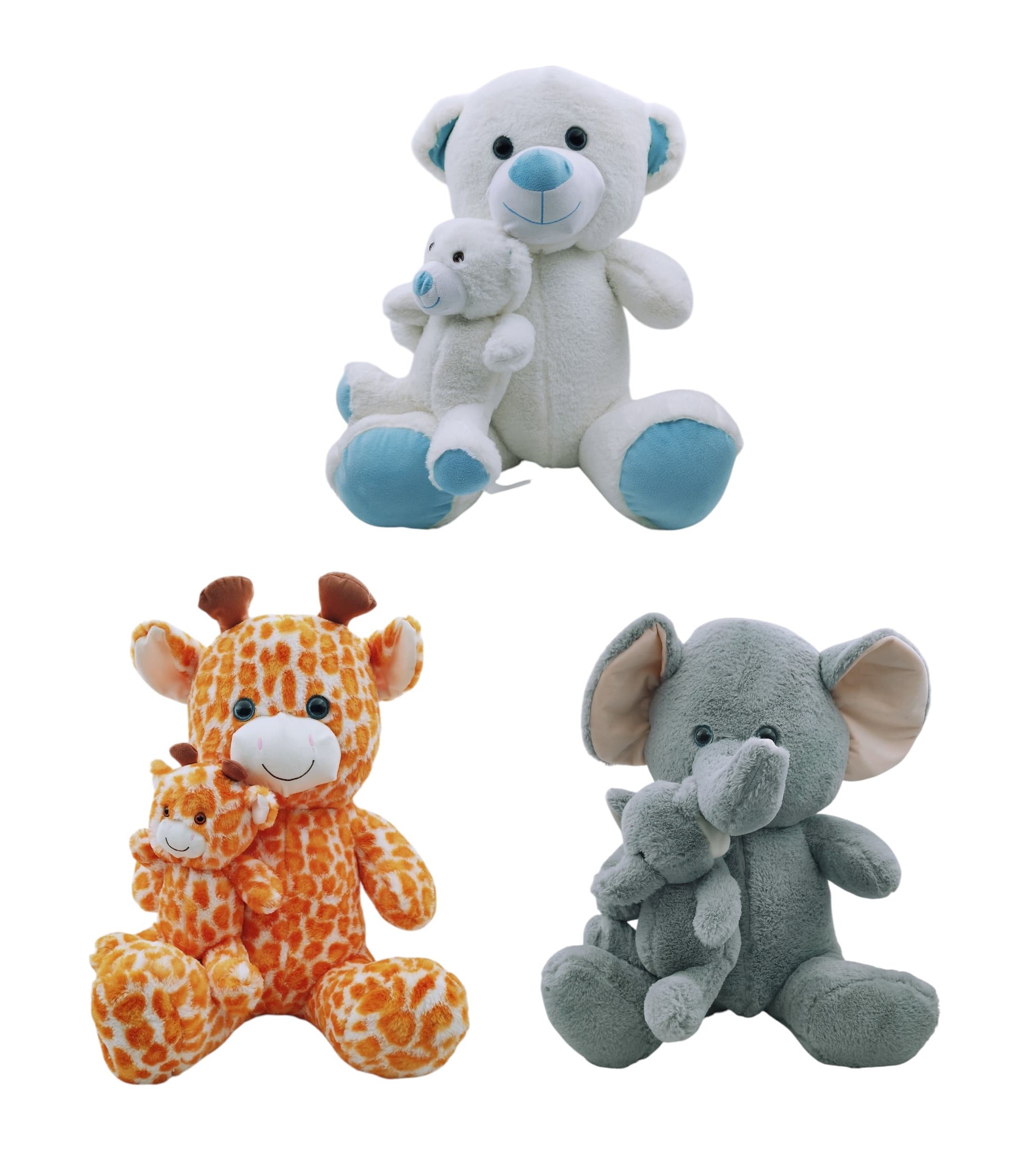 Pufu Toys 60 Cm  Yavrulu Peluş Serisi(6) 04061