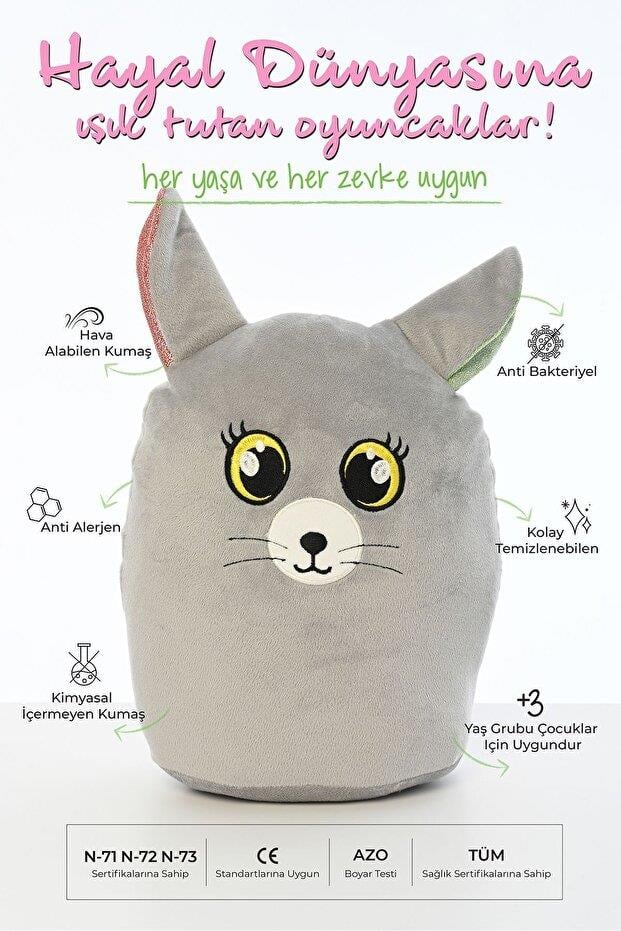Pufu Toys Peluş Yastık Fare 30 Cm(150) 04073