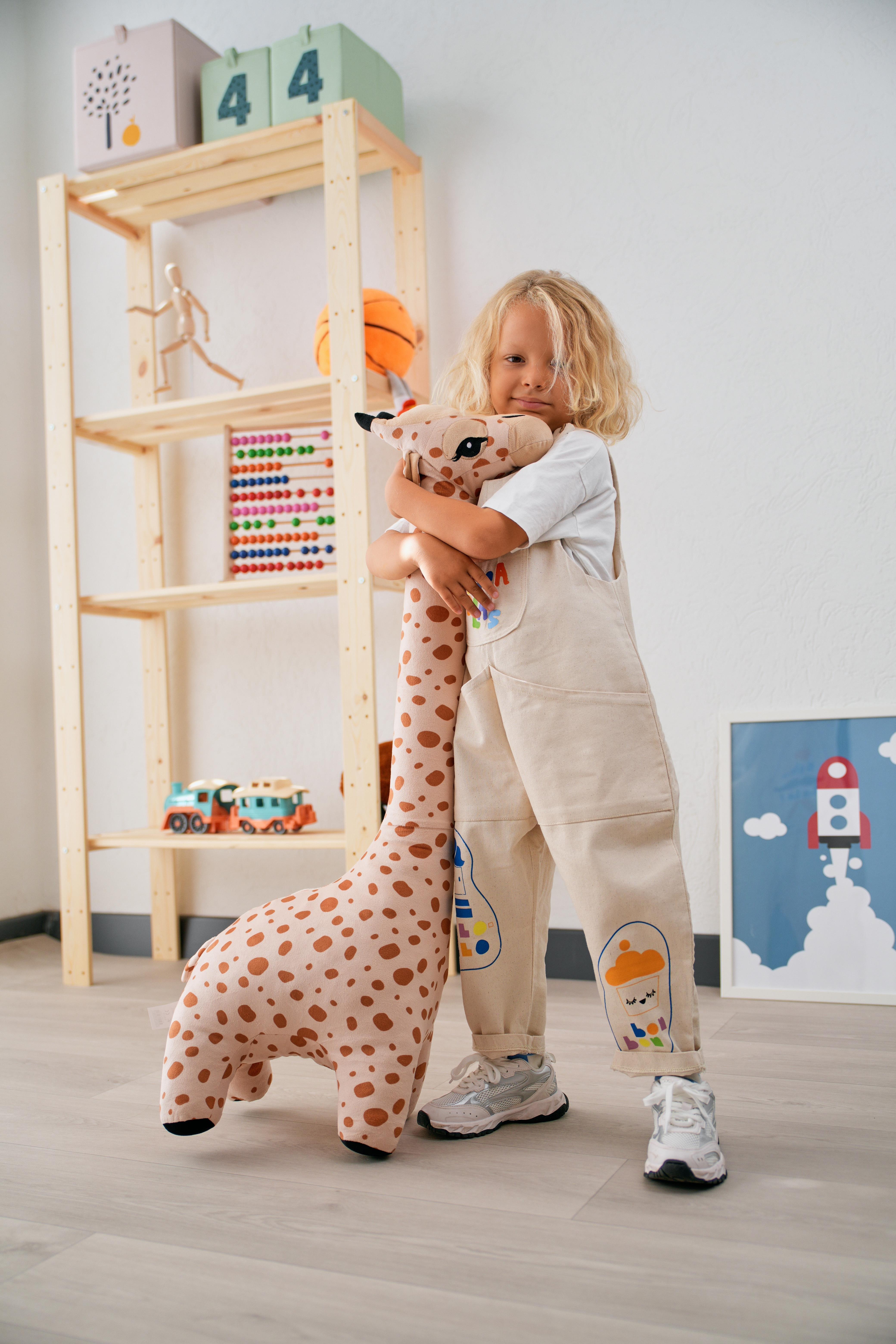 Pufu Toys Peluş Zürafa 100 Cm Karma Renk