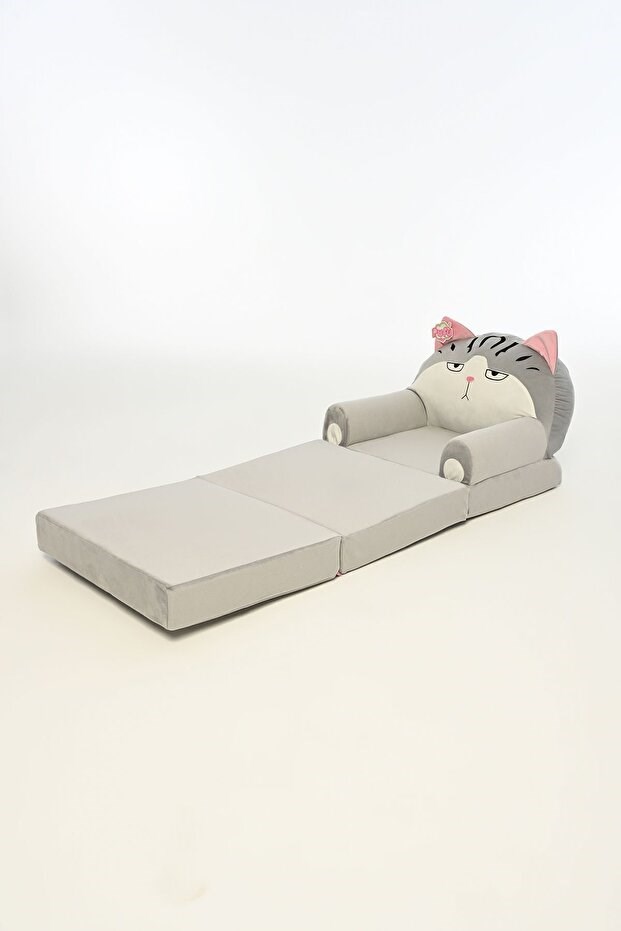 Pufu Toys Portatif, Yıkanabilir, Katlanabilir Peluş Çocuk Koltuğu 120 cm Karma Renk