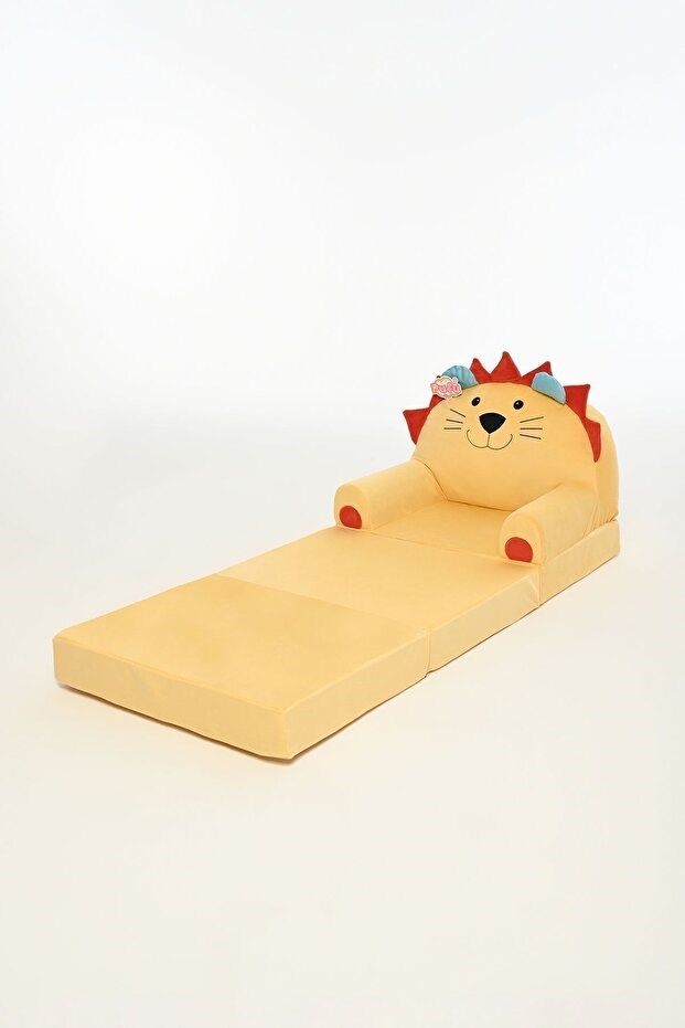 Pufu Toys Portatif, Yıkanabilir, Katlanabilir Peluş Çocuk Koltuğu 120 cm Karma Renk