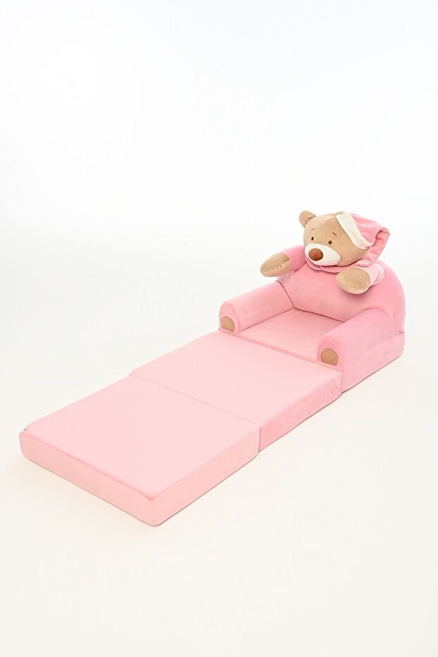Pufu Toys Portatif, Yıkanabilir, Katlanabilir Peluş Çocuk Koltuğu 120 cm Karma Renk