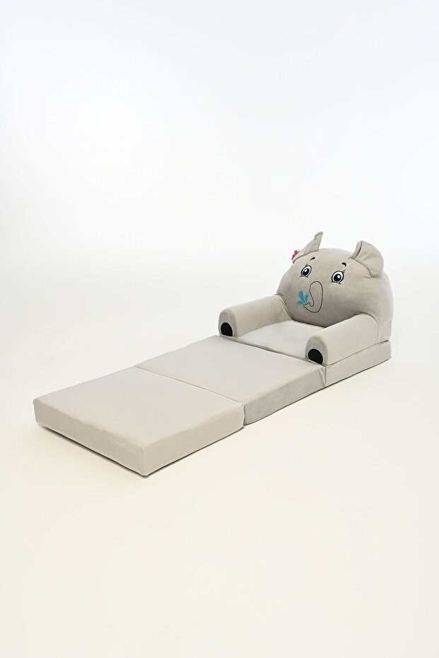 Pufu Toys Portatif, Yıkanabilir, Katlanabilir Peluş Çocuk Koltuğu 120 cm Karma Renk