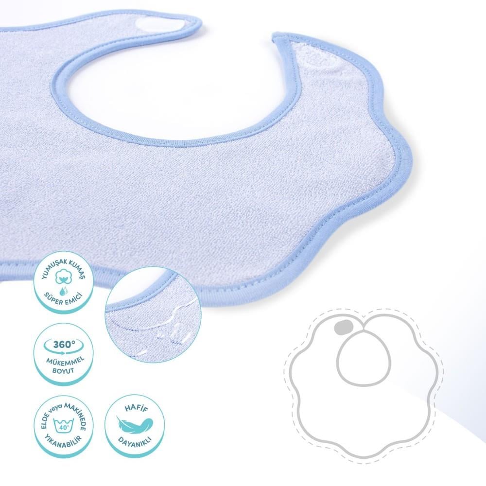 Sevi Bebe 2li Havlu Önlük - Mavi 35-1