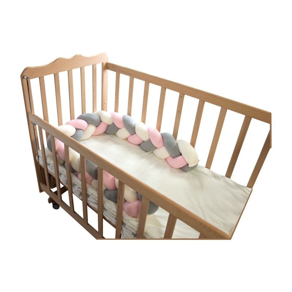 Sevi Bebe 3 in 1 Çok Fonksiyonlu Örgü Yatak & Kenar Koruyucu - Pembe 521-2