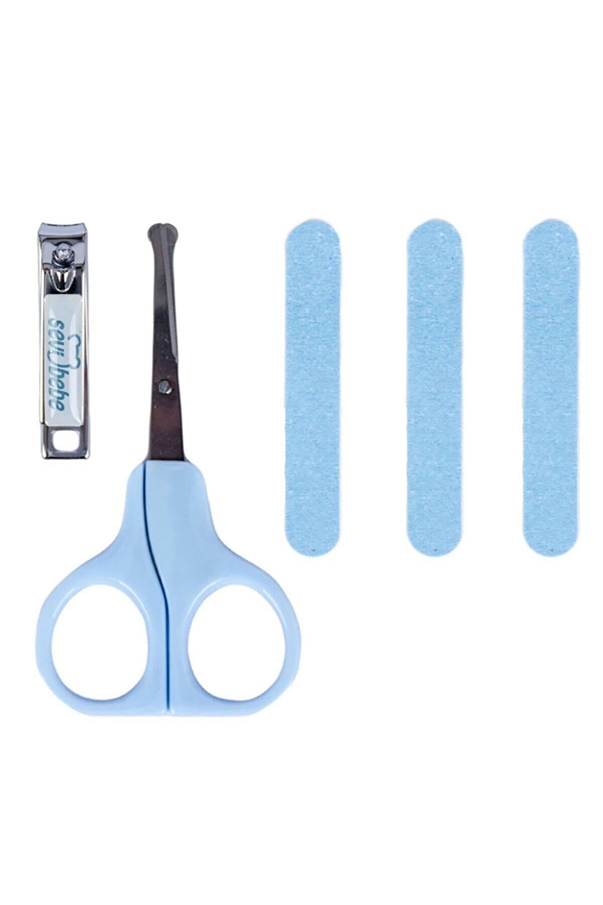 Sevi Bebe 3'lü Tırnak Bakım Seti - Mavi 507-1
