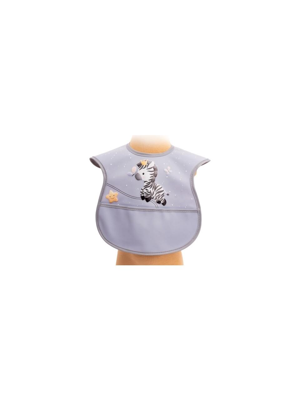 Sevi Bebe Cırtlı Muşamba Önlük - Zebra 22-184