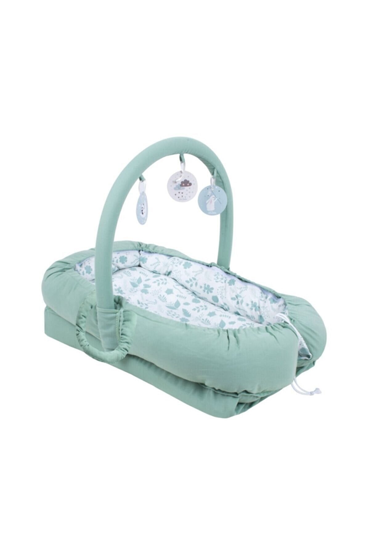 Sevi Bebe Çok Fonksiyonlu Anne Yanı Reflü Yatağı - Yaprak Desen 275-92