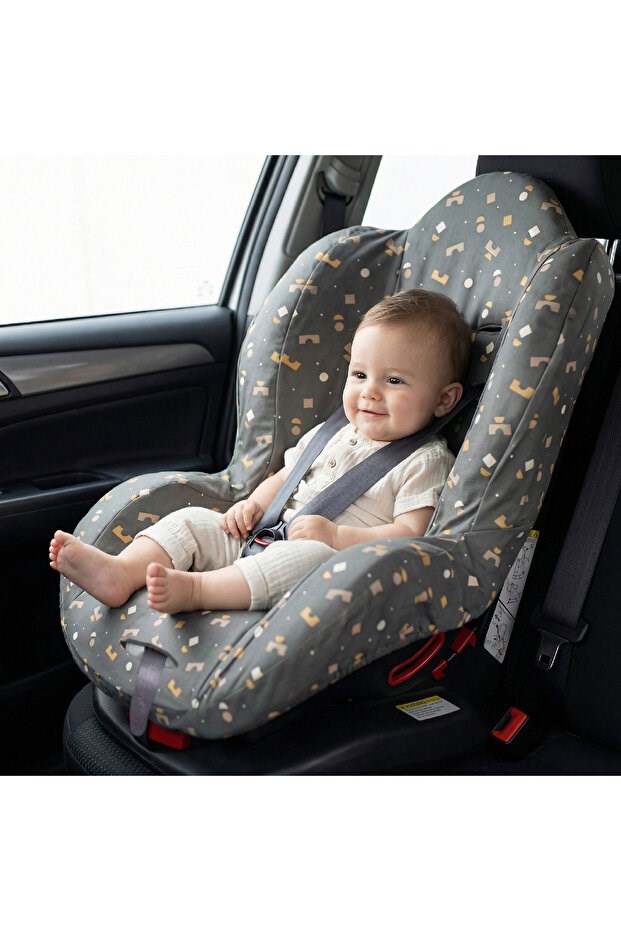 Sevi Bebe Oto Koltuk Kılıfı - Geometrik Desen 361-216