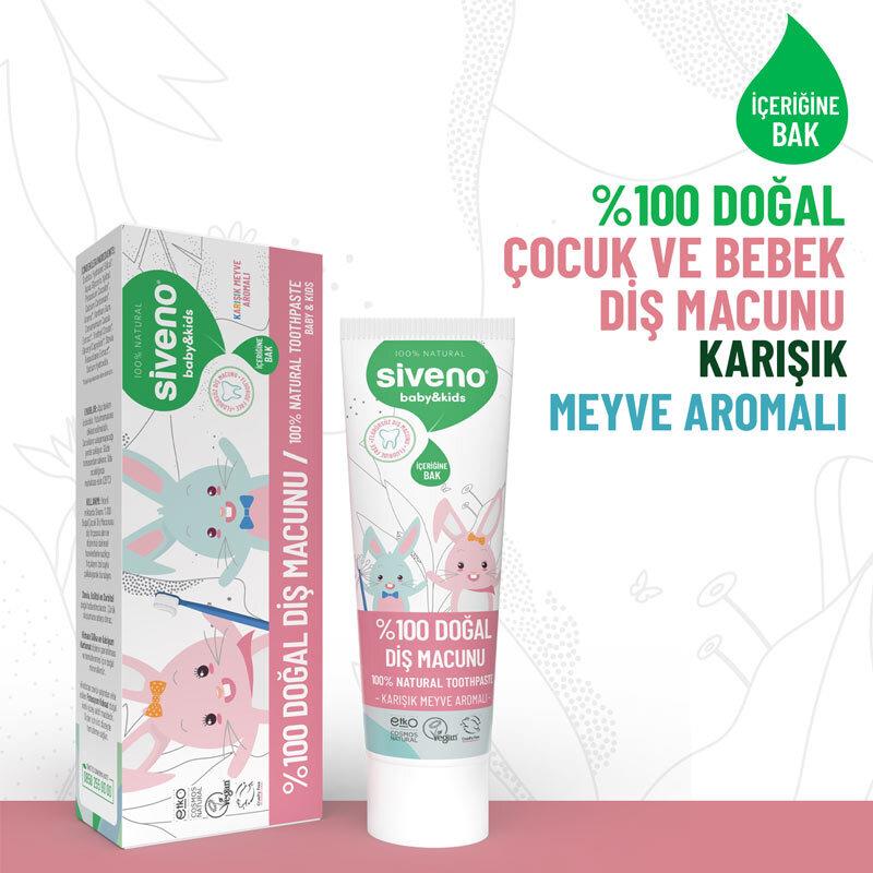Siveno Bebek Ve Çocuklar İçin Doğal Diş Macunu 50 ml