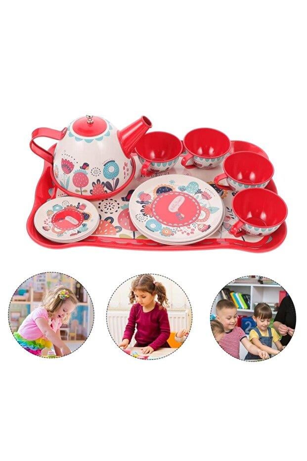 Toysan Metal Çay Seti 966-D16