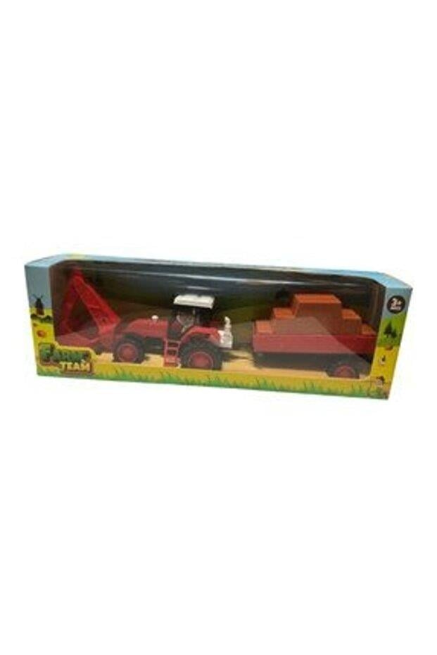 Toysan Sürtmeli Römorklu Traktör Toy-48