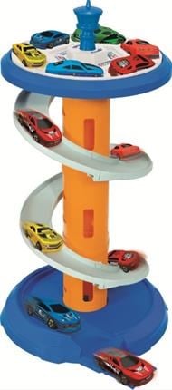 Toysan Toysan Speed Racer Twıster Track - 5 Metal Cars Toy-37
