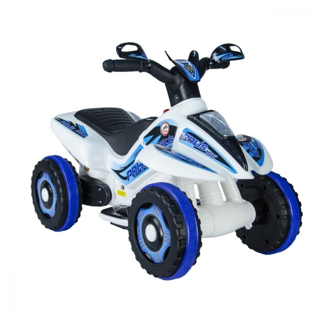 UJ Toys Safari 6V Akülü ATV Beyaz Polis