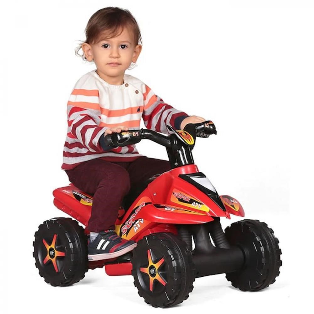 UJ Toys Safari 6V Akülü ATV Beyaz Polis