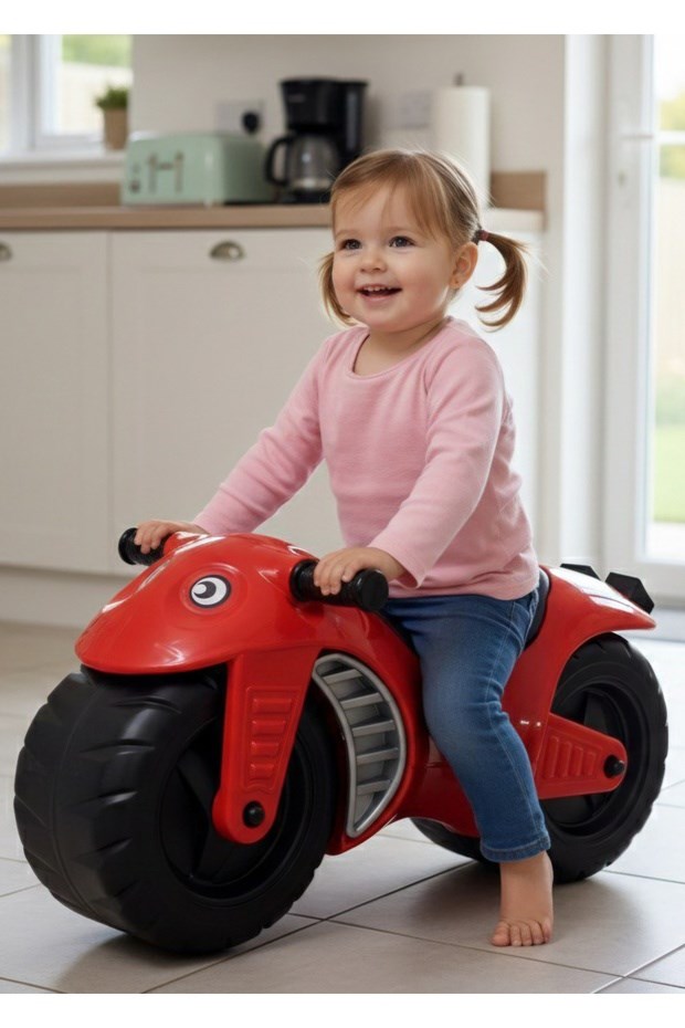 Vektör Oyuncak İlk Motorum Kırmızı