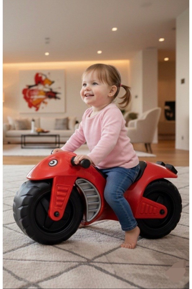 Vektör Oyuncak İlk Motorum Kırmızı