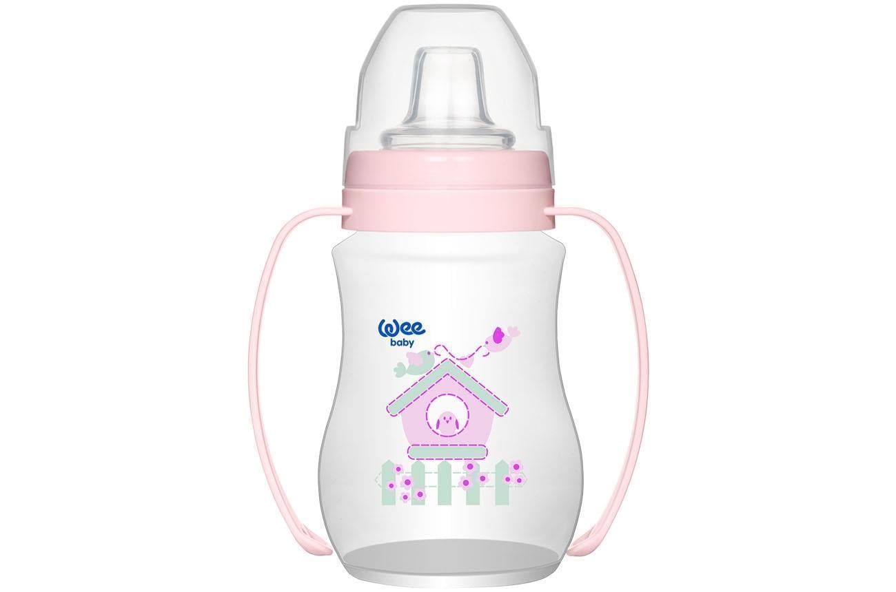 Wee Baby Akıtmaz Kulplu Bardak 250 Ml Kod : 754 Karma Renk