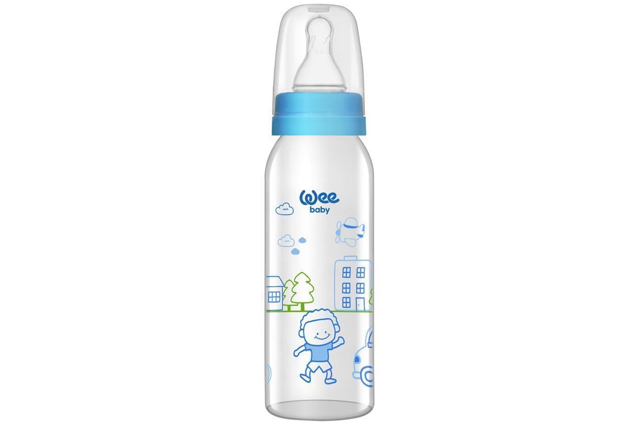 Wee Baby Baby Kiraz Uçlu Cam Biberon / 250 Ml Kod:876 Karma Renk