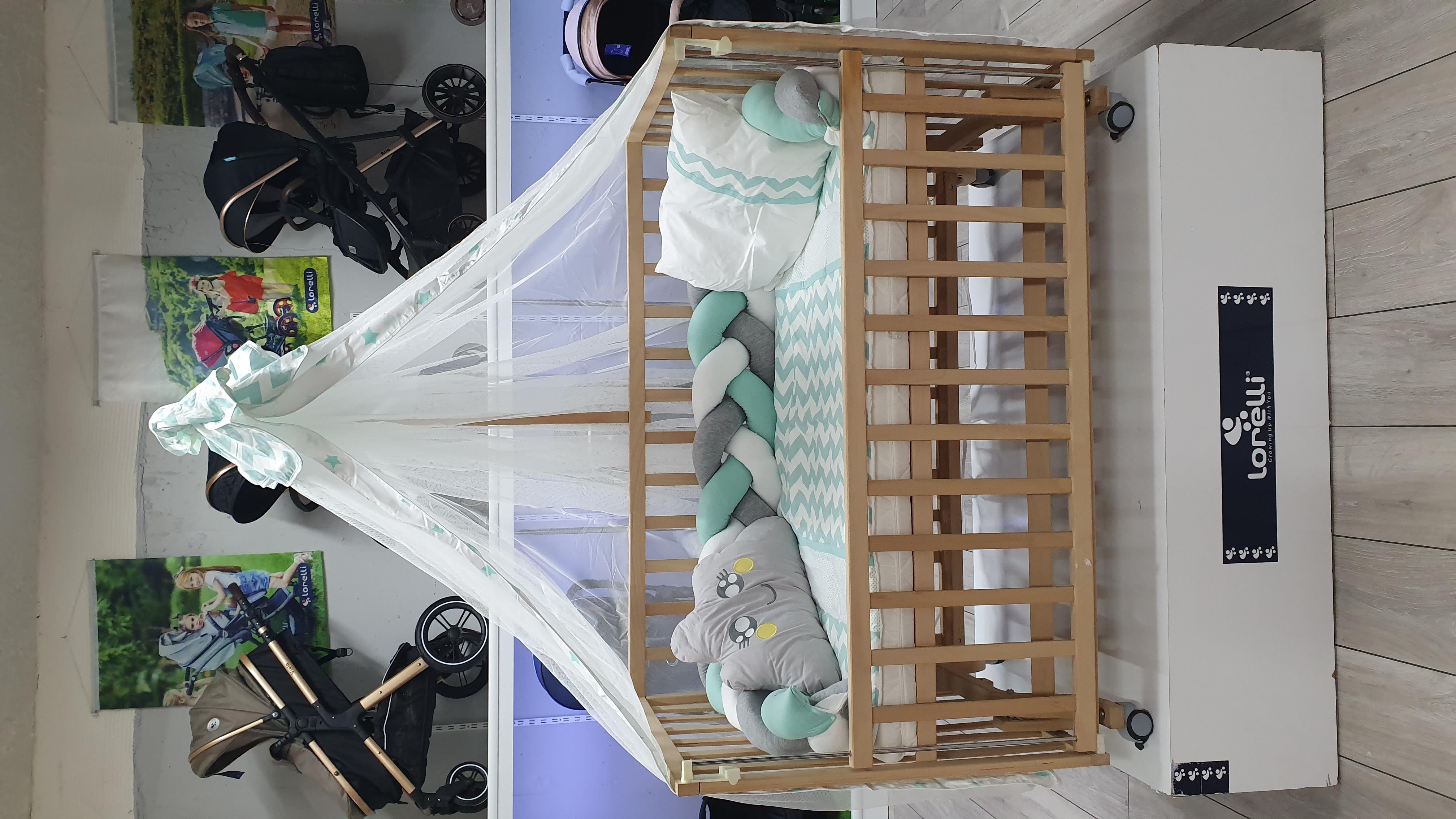ABC Baby Zigzag 60x120 Beşik Örgülü Uyku Seti - Yeşil Beyaz