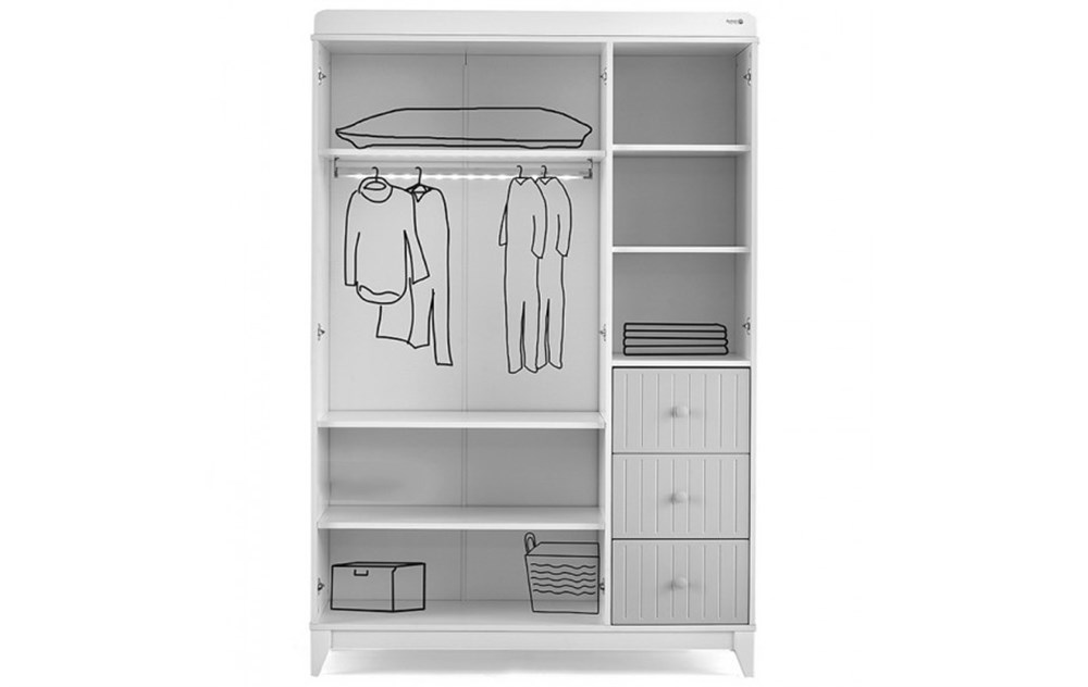 Aymini Sofia - 3 Kapılı Dolap