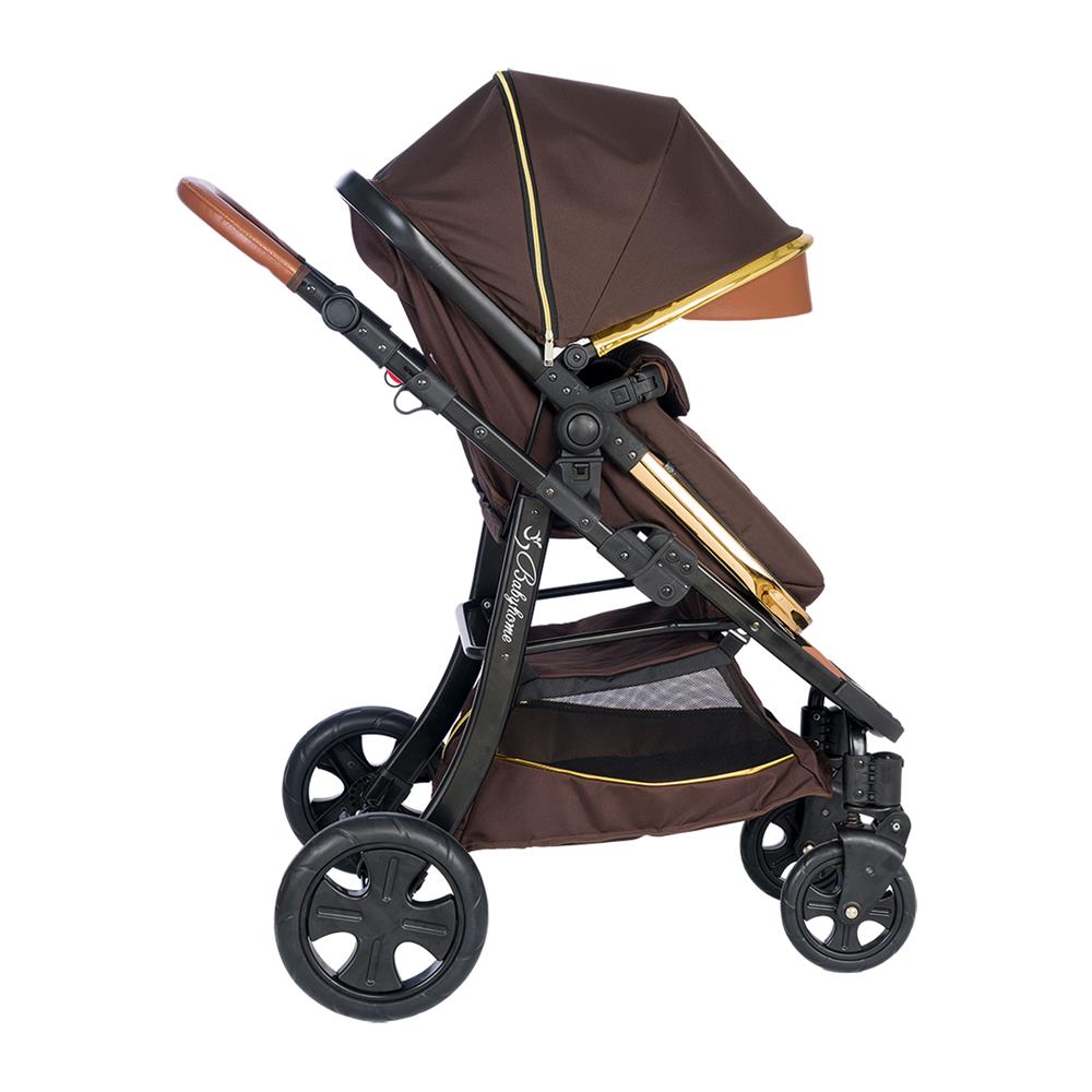 Baby Home 985 Rider Elit 6 İn 1 Çift Yönlü Travel Sistem Bebek Arabası - Kahve