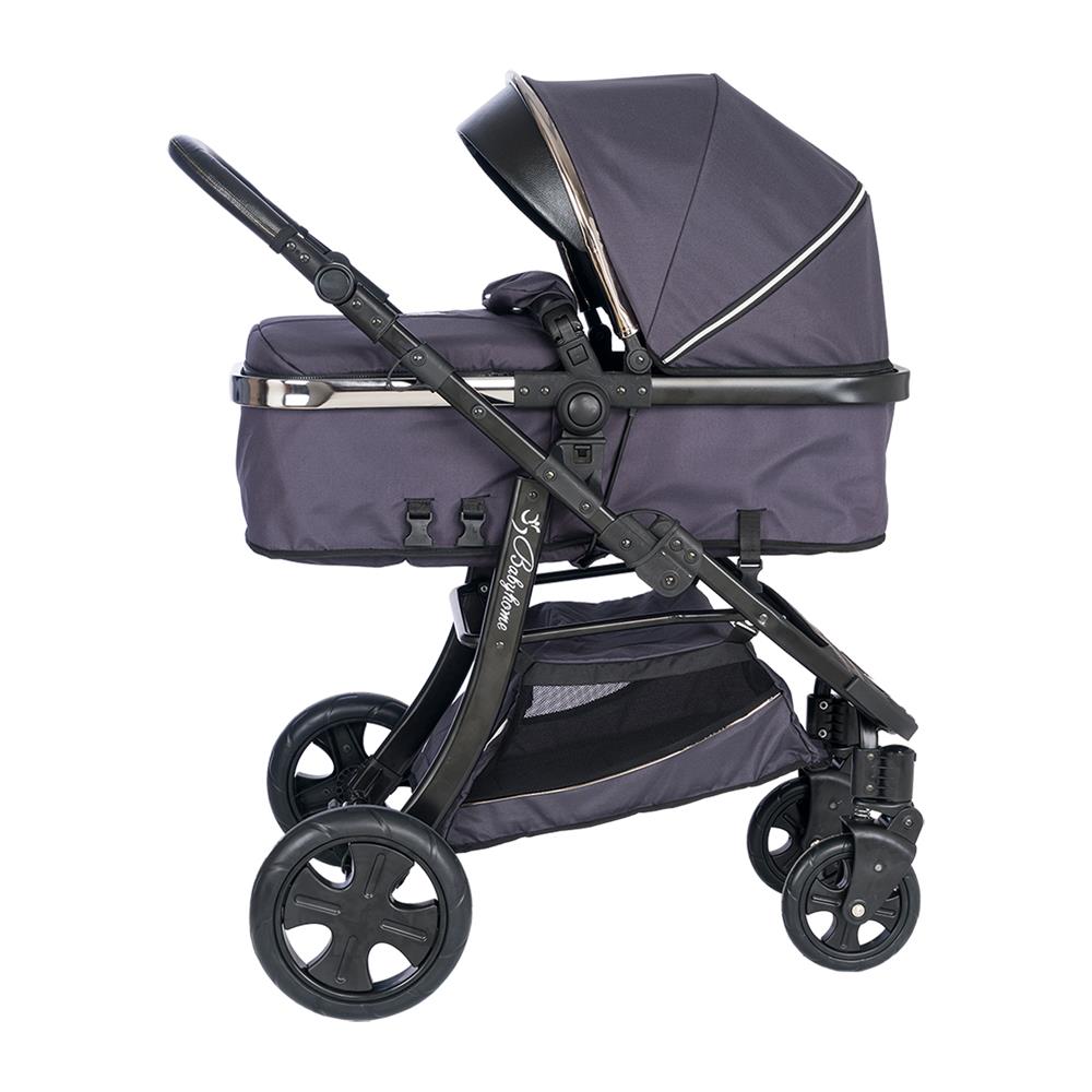 Baby Home 985 Rider Elit 6 İn 1 Çift Yönlü Travel Sistem Bebek Arabası - Füme