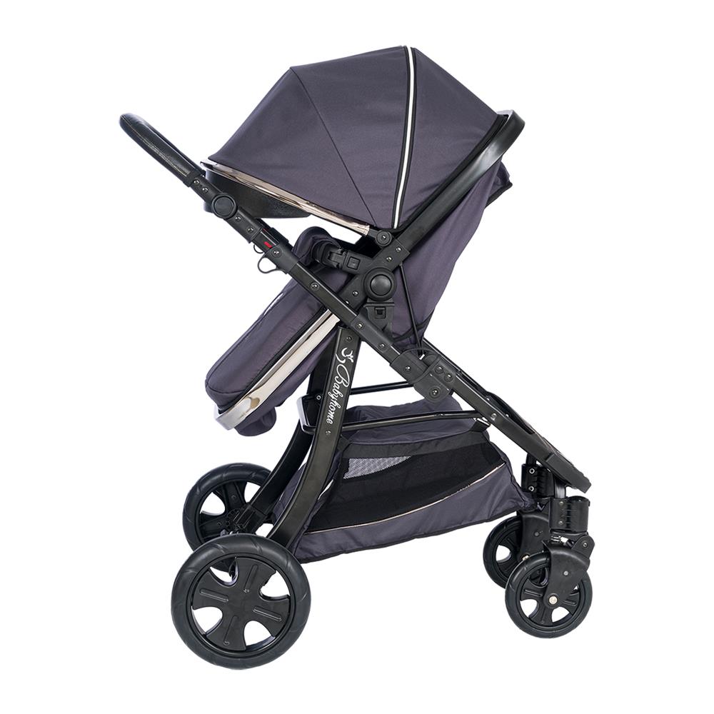 Baby Home 985 Rider Elit 6 İn 1 Çift Yönlü Travel Sistem Bebek Arabası - Füme